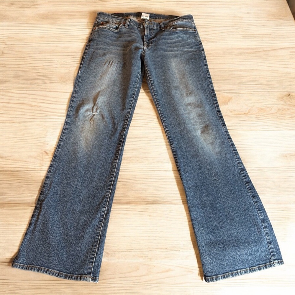 LUCKY BRAND DUNGAREES MID-RISE FLARE JEANS SIZE 14 REGULAR